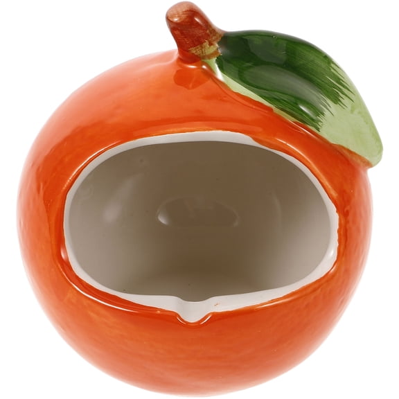 FRCOLOR  Resin Orange Ornaments Cute Outdoor Planter Succulents Pots for Indoor Plants