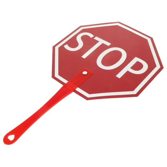 FRCOLOR Reusable Handheld Stop Signs For Classrooms Stop Sign With Handle Handheld Stop Sign Hand Held Stop Sign Classroom Supplies