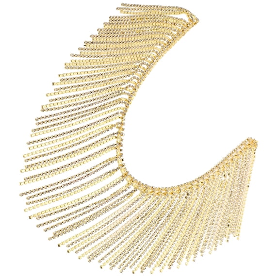 FRCOLOR Rhinestone Chain Accessories Multifunctional Fringe Trim