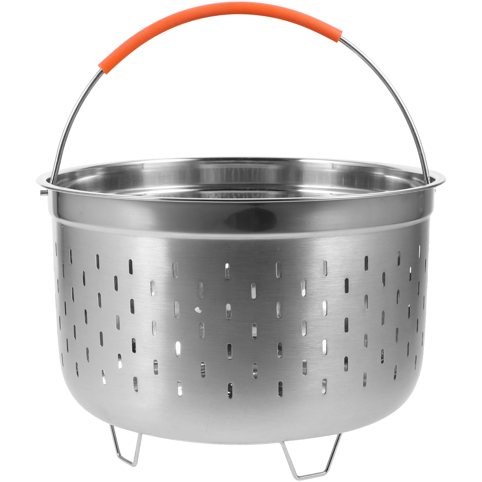 FRCOLOR Rice Cooker Steaming Rack Metal Steamer Basket Handle Design