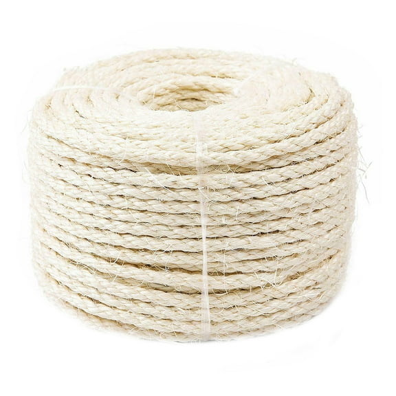 PAMINGONO cat scratching post rope Cat Scratching Sisal Rope Light Yellow DIY Pet Use 1Pack