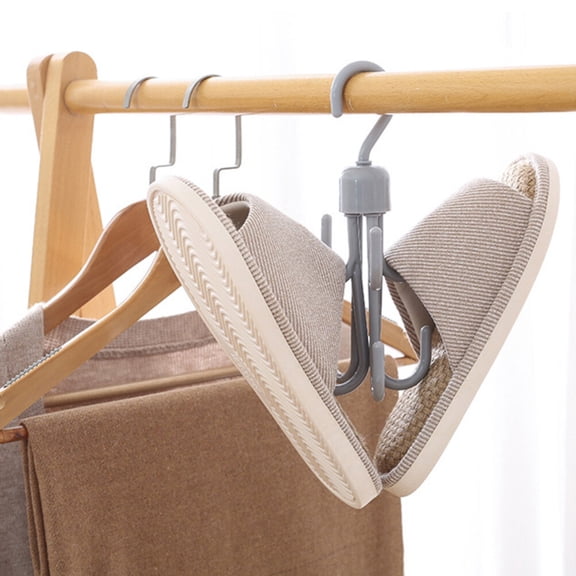 FRCOLOR Rotatable Hooks for Hanging Use Made of PP Material Grey Color 2 Pieces