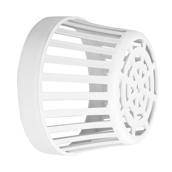 LABSERRON 1Pc White PVC Sink Filter for Rooftop Outdoor Floor Drain Debris Strainer