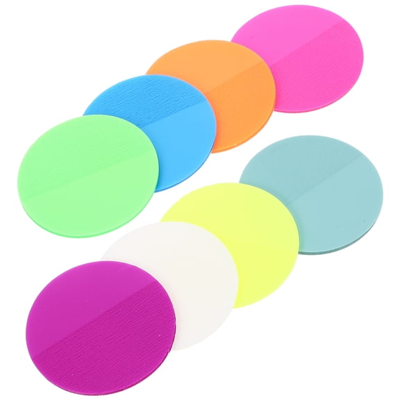 FRCOLOR Round Memo Pads Assorted Color Stickers Self-adhesive Office
