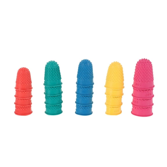 FRCOLOR Rubber Finger Protectors NonSlip Wear Resistant Assorted for Gaming and Household Use 20pcs