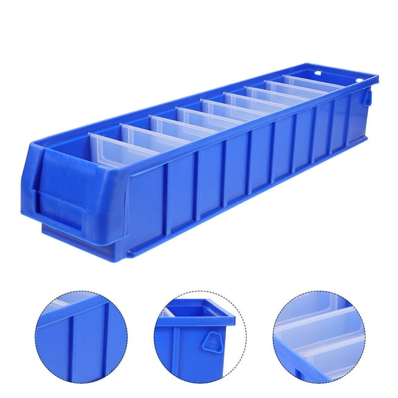 FRCOLOR Screws Screw Box Screw Parts Classification Case Work 50X11.7cm Blue