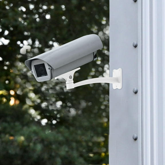 FRCOLOR  Security Camera Mount Bracket Wall-mounted Monitor Support White
