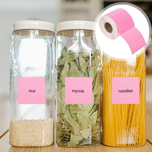 HAKIDZEL Thermal Labels for Printer Pink 500 Sheets Heat-Resistant