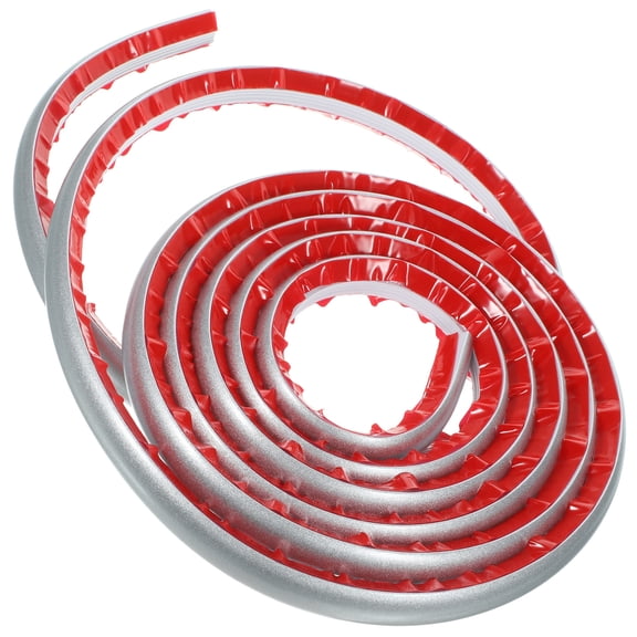 FRCOLOR Self-adhesive Edge Strip Wall Rail Peel and Stick Tiles Floor Waterproof Tape Silver