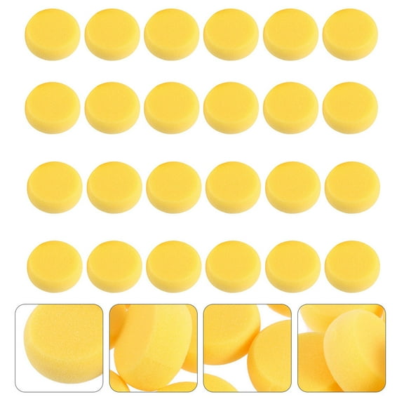 FRCOLOR 1 Set Round Watercolor Artist Sponges Yellow Painting Sponges Non Deformable Art Supplies