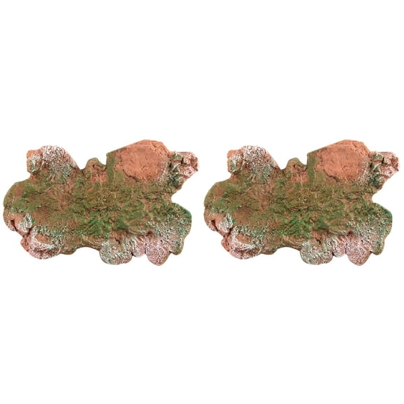 FRCOLOR Set of 2 Scene Model Ornament Dinosaur Landscape Base