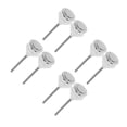 thumbnail image 1 of CIMAXIC Toilet Push Button Silver ABS Compatible with Single Flush Toilets 8Pcs, 1 of 8