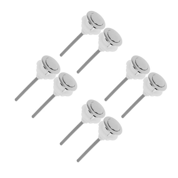 CIMAXIC Toilet Push Button Silver ABS Compatible with Single Flush Toilets 8Pcs