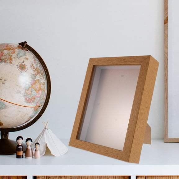 TAILTOSS Shadow Box Frame Light Brown Density Board Picture Frame Display for Home Decor 1 Set