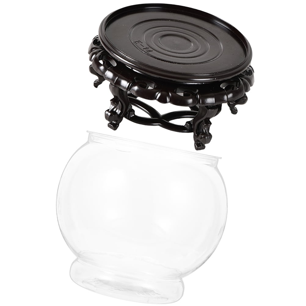 FRCOLOR Shallow Fish Container Transparent Landscape Tank Pet Office ...