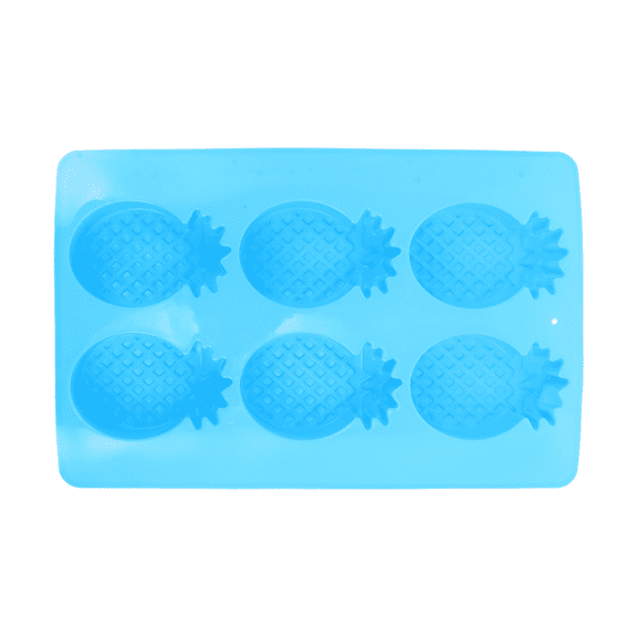 FRCOLOR Shapes Cute Six Pineapple Mold Non-stick Baking Mold 3X16.5X26CM Blue