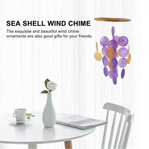 FRCOLOR  Shell Wind Chime Ornament Hanging Chimes Interior House Decoration Exquisite
