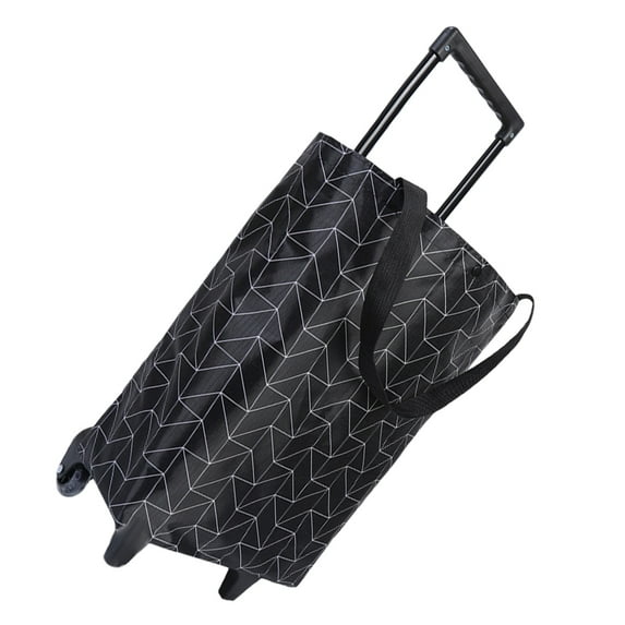 FRCOLOR Shopping Bag with Wheels Trolley Bags Reusable Shopping Cart Portable Grocery Bags Large Travel Handbag for Traveling Shopping