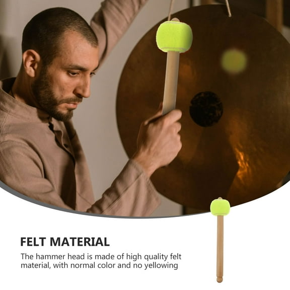 LABSERRON Wood Mallets Short Snare Drumsticks for Musical Instruments 1Pack