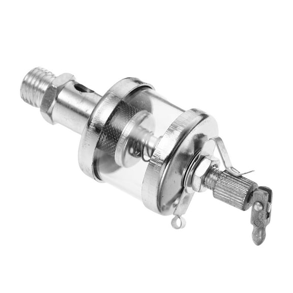 FRCOLOR Sight Gravity Drip Feed Oiler Needle Valve Type Oil Cup Oil Dispenser Oil Cup Oiler Lathe Machine Power Lathe Accessories for Engine Silver 25cm