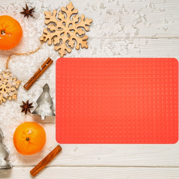 FRCOLOR Silicone Baking Mold for Cake Pastry Candy Soap Easy to Use and Clean Red 468 Holes