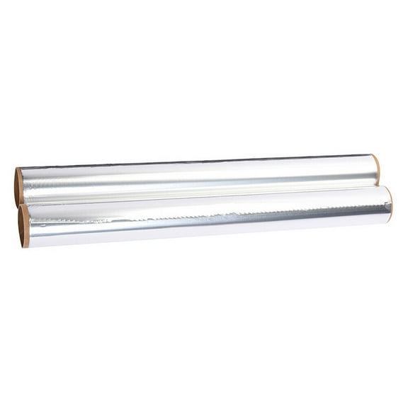 WRISTBIQUE Grilling Foil Aluminum Roll Convenient Cooking Silver 2 Rolls Home Kitchen Use