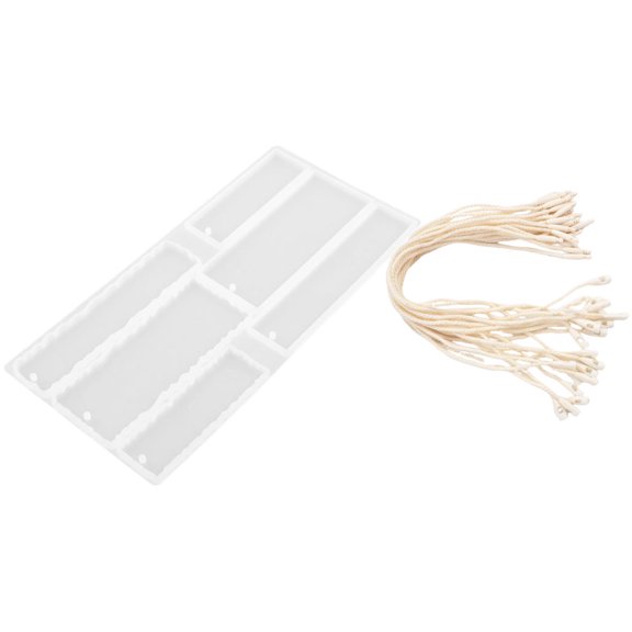 FRCOLOR  Simple Shaped Molds DIY Supplies Bookmark Making Kit Maker White