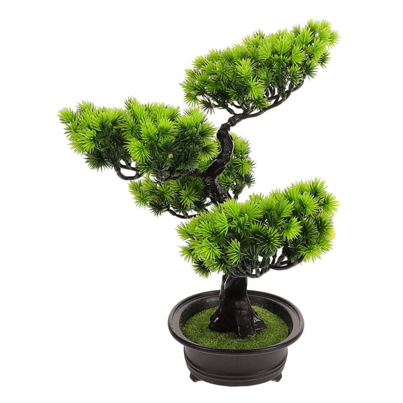 FRCOLOR Simulated Pine Potted Plant Bonsai Trees Indoor Home Decor Green