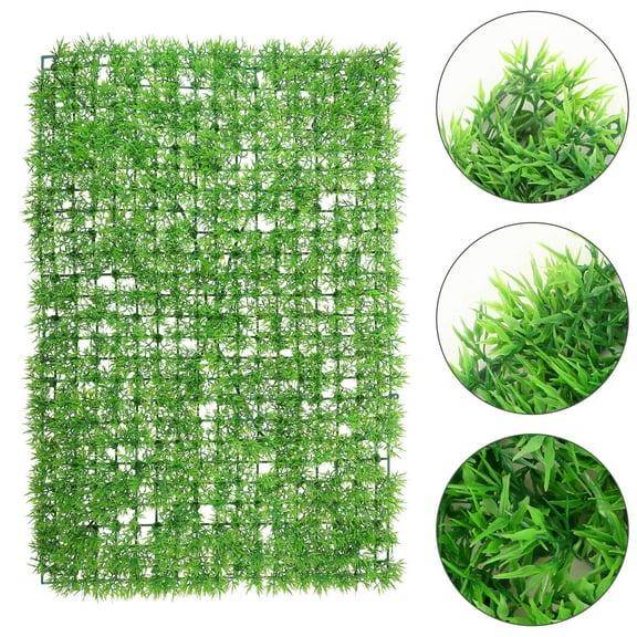 KAKOWELY Greenery Wall Panels Green PVC 1Set 23.6X15.7X1.8In