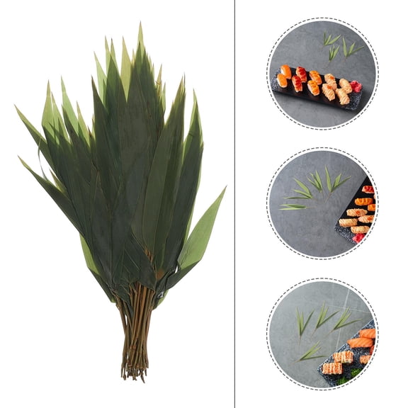 FRCOLOR Simulation Leaf Decoration Seafood Display Serving Plate Green