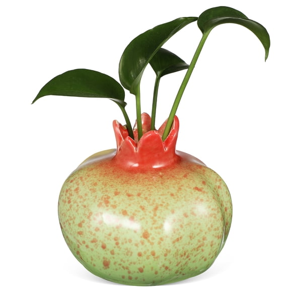 FRCOLOR  Simulation Pomegranate Vase Fruit Shaped Flower Ornament Vases