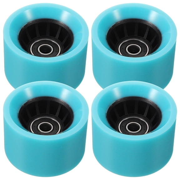 HAKIDZEL Roller Skates Wheels Sky-Blue Plastic 4Pcs 2.28X1.49X1.49in