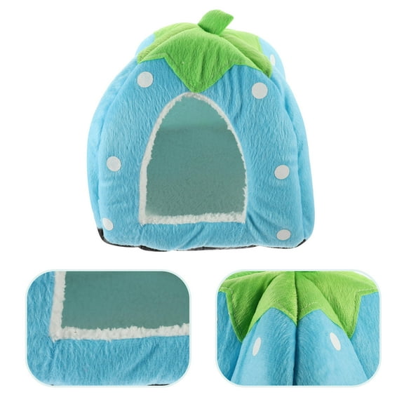 FRCOLOR Skyblue Cloth Pet Tent for Hamster Rabbit Comfortable Hideout Warm and .3x4.7 Inches