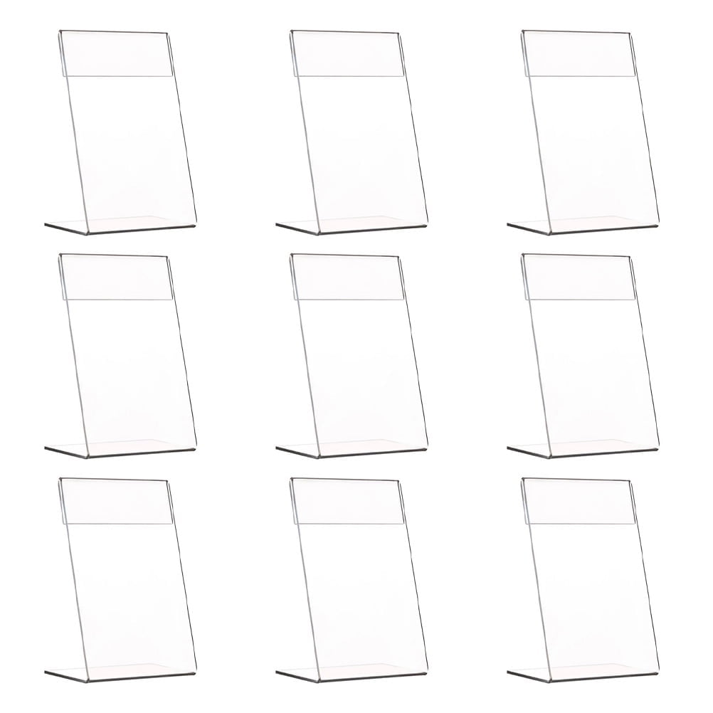 PAMINGONO Acrylic Label Holder Stand for Merchants in Shops 9Pcs ...