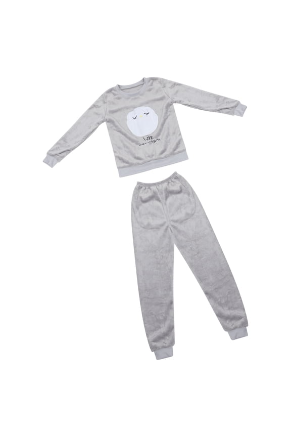 Sleepwear for Owl Pajamas Women's Comfortable Cartoon Pattern Miss