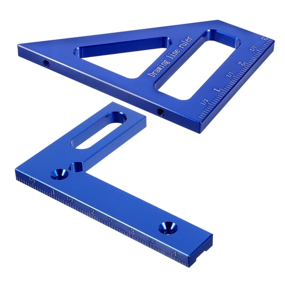 WASHWEPE Aluminum Alloy Angle Measuring Tool Multi-angle Ruler 1 Set