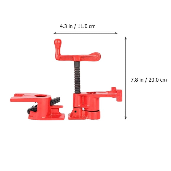 FRCOLOR 工 夹 Small Clamp Industrial Corner Clamps for Woodworking Pipe Red