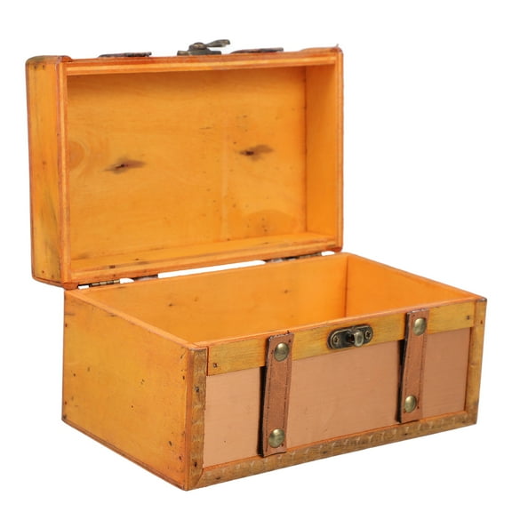 KAKOWELY Vintage Decorative Storage Box with Lid, 1 Pack, 7.1 x 4.3 x 3.9 Inches, Stylish Organizer for Home and Office