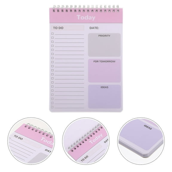 PAMINGONO Daily Task Notepad Assorted Color Adults 1Pack 8.7X5.9X0.8In