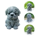 thumbnail image 1 of FRCOLOR Small Resin Dog Puppy Sculpture Ornament Yard Garden Novelty Dog Decor Office, 1 of 8