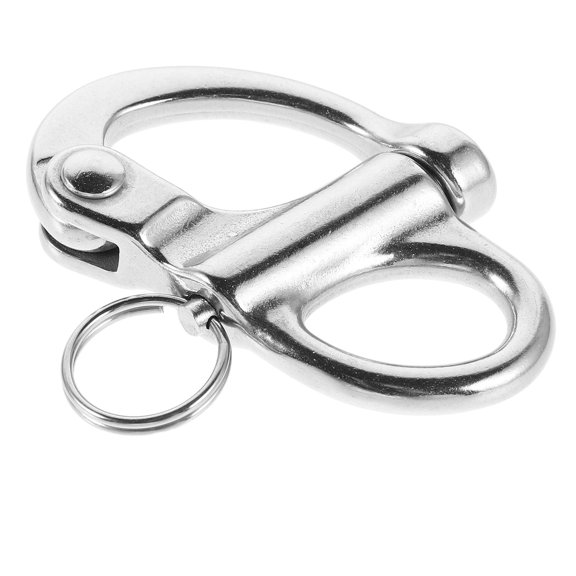 FRCOLOR Snap Shackle Quick Release Sailing Boat Marine Stainless Steel Leash Hook For Rigging Sailboat Self Locking Marine Hardware