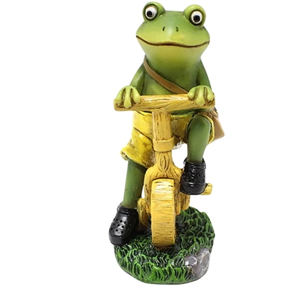 KAKOWELY Resin Frog Decoration Outdoor Garden Statue For Homeowners 1Pcs 2In