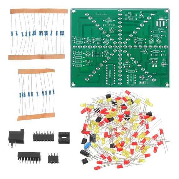 FRCOLOR Soldering Project Kit DIY LED Explosion Light Module, Adjustable Flow Speed Electronic Circuit Board, Beginner Soldering Practice Tool for Teaching and Learning