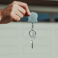 thumbnail image 1 of FRCOLOR  Sound Funny Keychain Pendant Guitar - Themed Ring Man Silver, 1 of 8