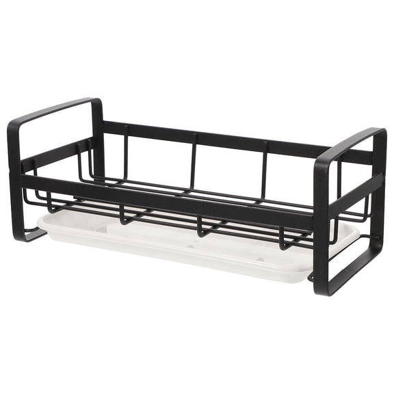 WASHWEPE Kitchen Sponge Organizer Black Plastic 1Pack