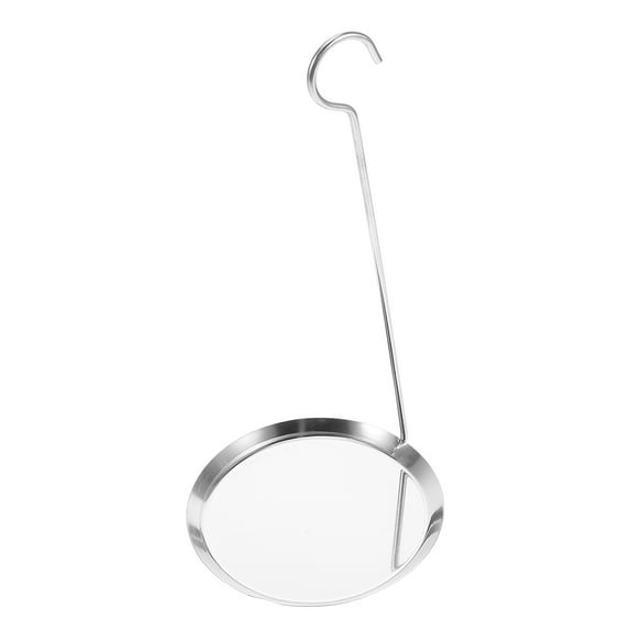 FRCOLOR Stainless Steel Cake Spoon Frying Snack Spoon Pancake Frying Spoon Stainless Steel Non-stick Oil Spoon Kitchen Frying Cooking Utensil