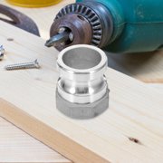 WASHWEPE Plated Silver Camlock Hose Connectors Heavy Duty Aluminum Alloy Leakproof Pipe Coupler