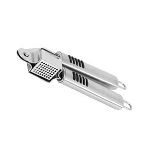 LABSERRON Stainless Steel Plated Silver Garlic Press Creative Design Manual Kitchen Gadget