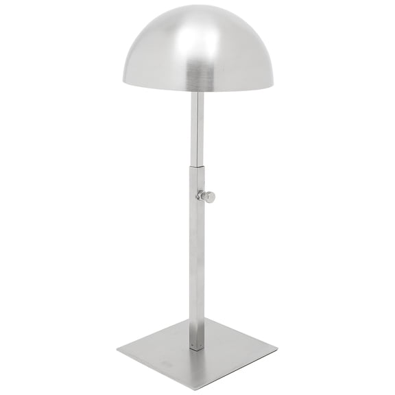 FRCOLOR Stainless Steel Hat Display Stand for Hanging Use and Easy to Clean Adjustable Height Grey