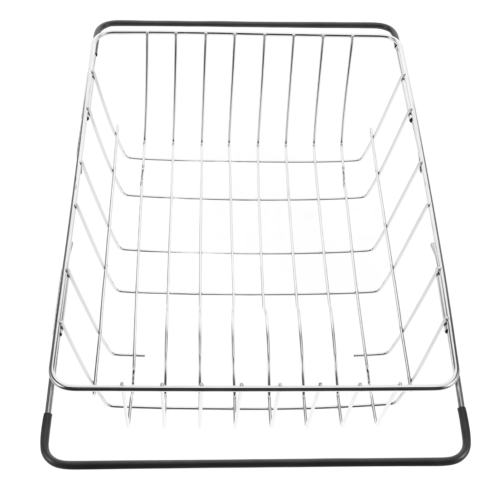 FRCOLOR Stainless Steel In-Sink Dish Rack Extendable Design Expandable in Sink Dish Drying Rack Adjustable Sink Dish Drainer Drying Rack